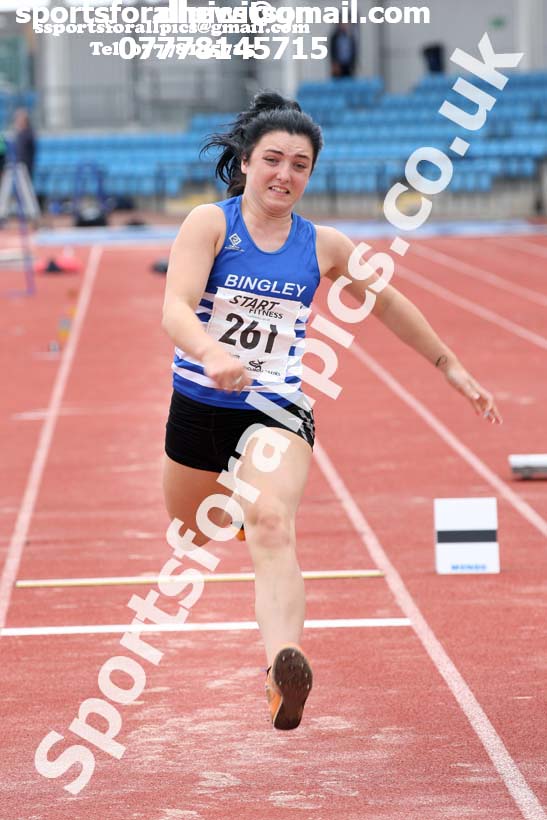 Womens under-20s triple jump, Northern Senior and Under-20s Champs., SportsCity, Manchester. Photo: David T. Hewitson/Sports for All Pics